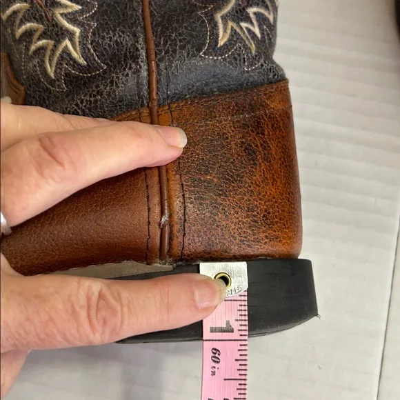 CODY JAMES WOMENS BROWN/BLACK LEATHER WESTERN COWBOY BOOTS SZ 7.5 - Picture 11 of 12